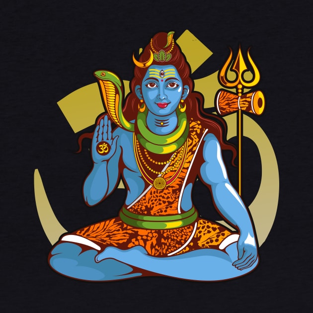 Shiva India Deity by Foxxy Merch